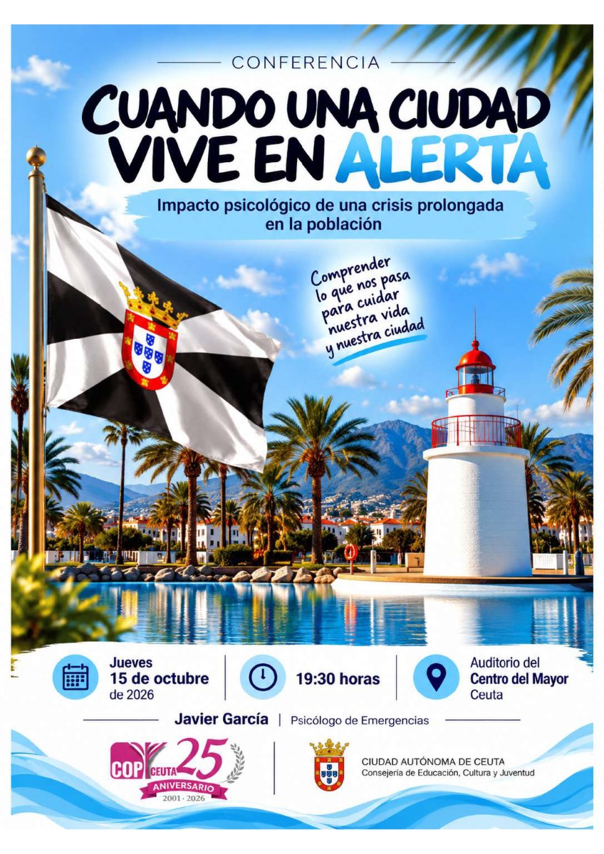 El COPCE organiza una conferencia sobre el impacto psicológico de la crisis en Ceuta