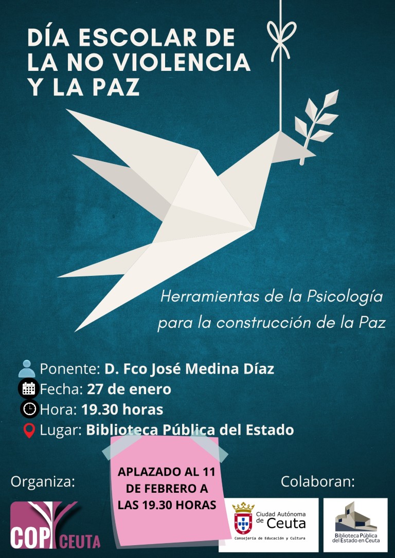 La Biblioteca Pública acoge una conferencia sobre herramientas psicológicas para la construcción de la paz