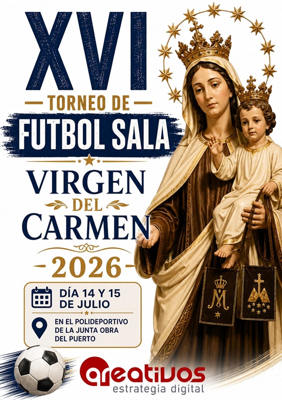 El XVI Torneo Virgen del Carmen convertirá el Puerto en el epicentro del fútbol sala base los días 14 y 15 de julio