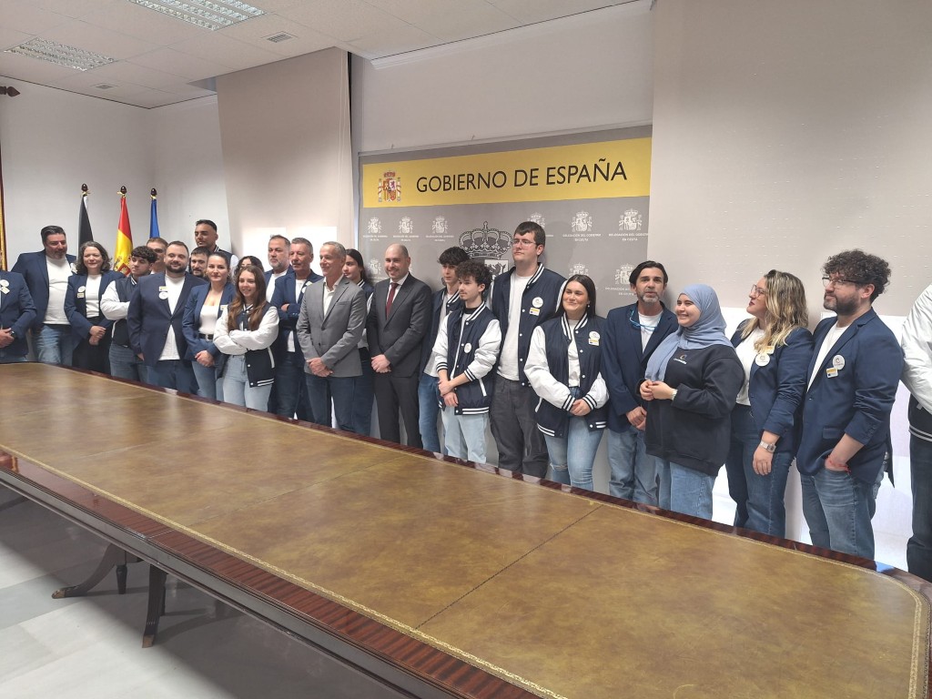 El delegado del Gobierno recibe a los alumnos ceutíes que participaron en SpainSkills 2026
