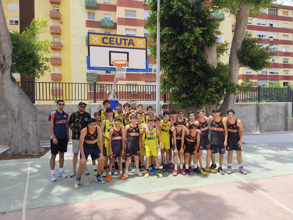 Las I Jornadas Interclubes reúnen en Ceuta a jóvenes jugadores de baloncesto en una jornada de convivencia