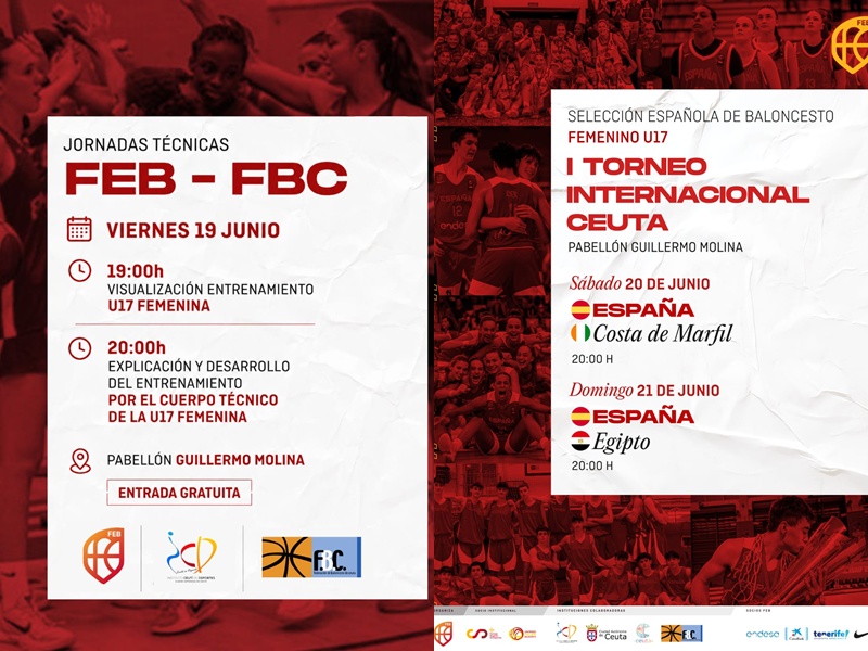 La selección femenina de España sub-17 de baloncesto jugará este fin de semana en Ceuta