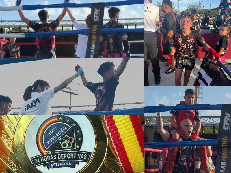El Tiger Muay Thai Ceuta exhibe su potencial en Estepona