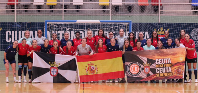 El fútbol sala caballa deja buenas señales: reacción del Ceutí y victoria del Ceuta Femenino en dos nuevos tests