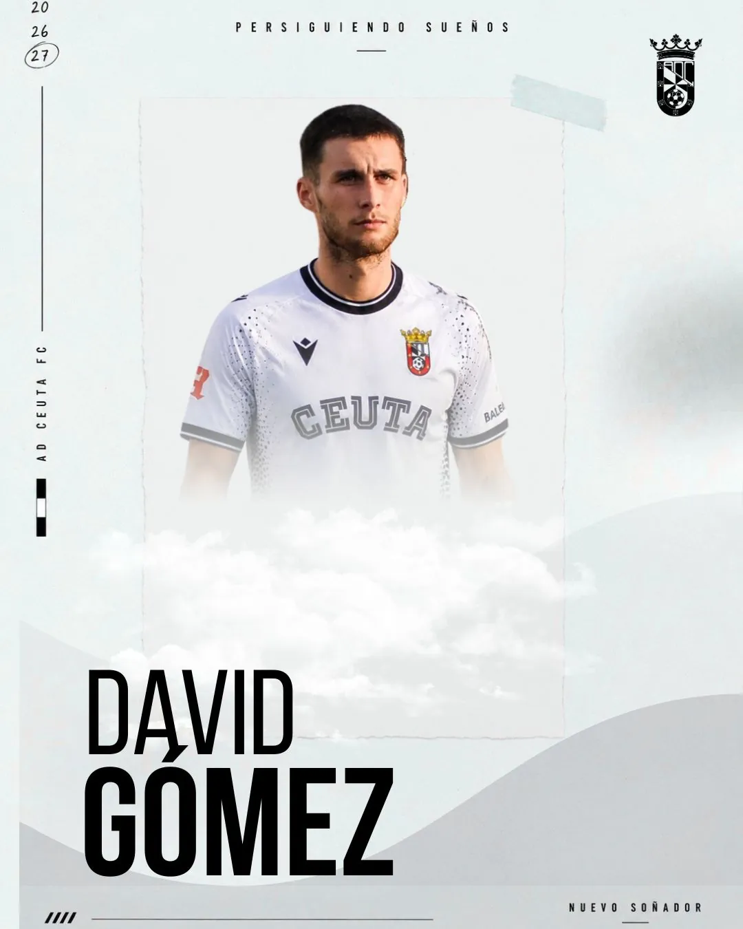 David Gómez, nuevo refuerzo para el filial de la AD Ceuta FC