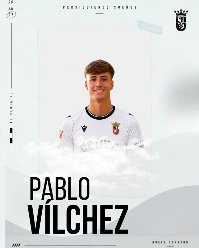 La AD Ceuta FC 'B' incorpora talento para su proyecto con los fichajes de Nico Pereira y Pablo Vílchez