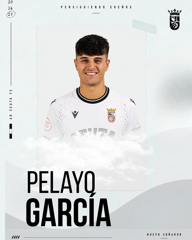 Pelayo García se suma al proyecto del AD Ceuta FC 'B'