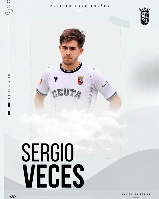 La AD Ceuta FC sigue reforzando su cantera con los fichajes de Sergio Veces y Nel González