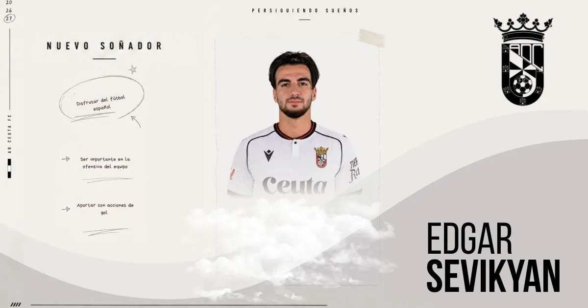 Edgar Sevikyan, el último refuerzo del Ceuta para cerrar el mercado
