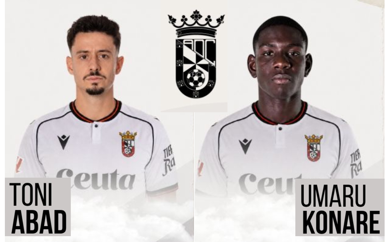 El Ceuta apura hasta el final y cierra el mercado con Umaru Konaré y Toni Abad