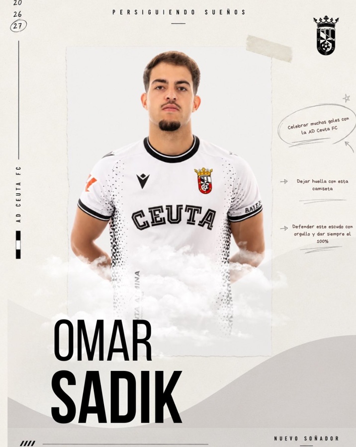 La AD Ceuta refuerza su ataque con la cesión de Omar Sadik