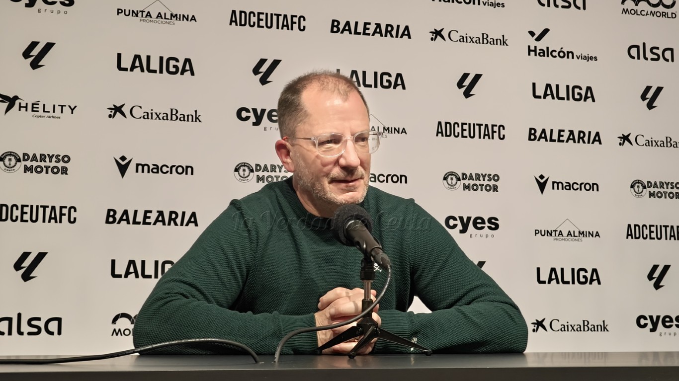 José Juan Romero rebaja la euforia del Ceuta antes de visitar Burgos: “vamos a ser muy realistas, el play-off está muy difícil”