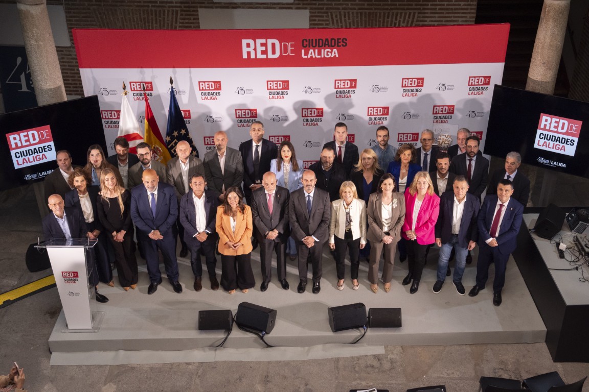 Sergio Aguilera acude en Madrid a la presentación de la Red de Ciudades LaLiga