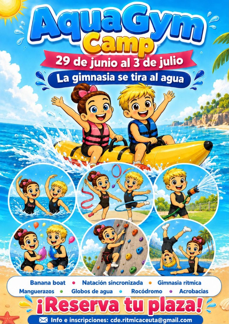 La gimnasia rítmica se lanza al agua con el AquaGym Camp 2026