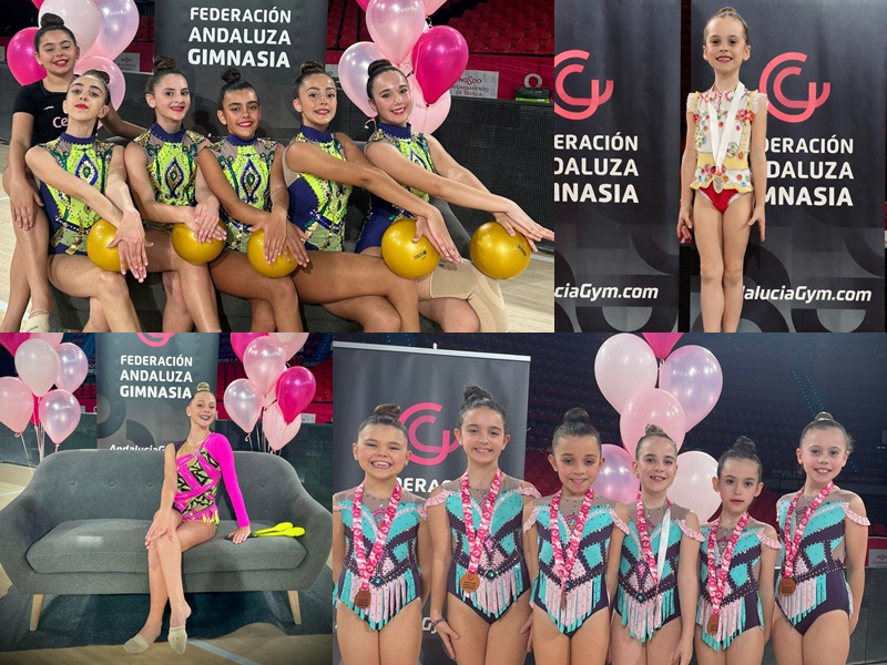 La rítmica ceutí firma un oro y un bronce en Andalucía y confirma el crecimiento de su cantera