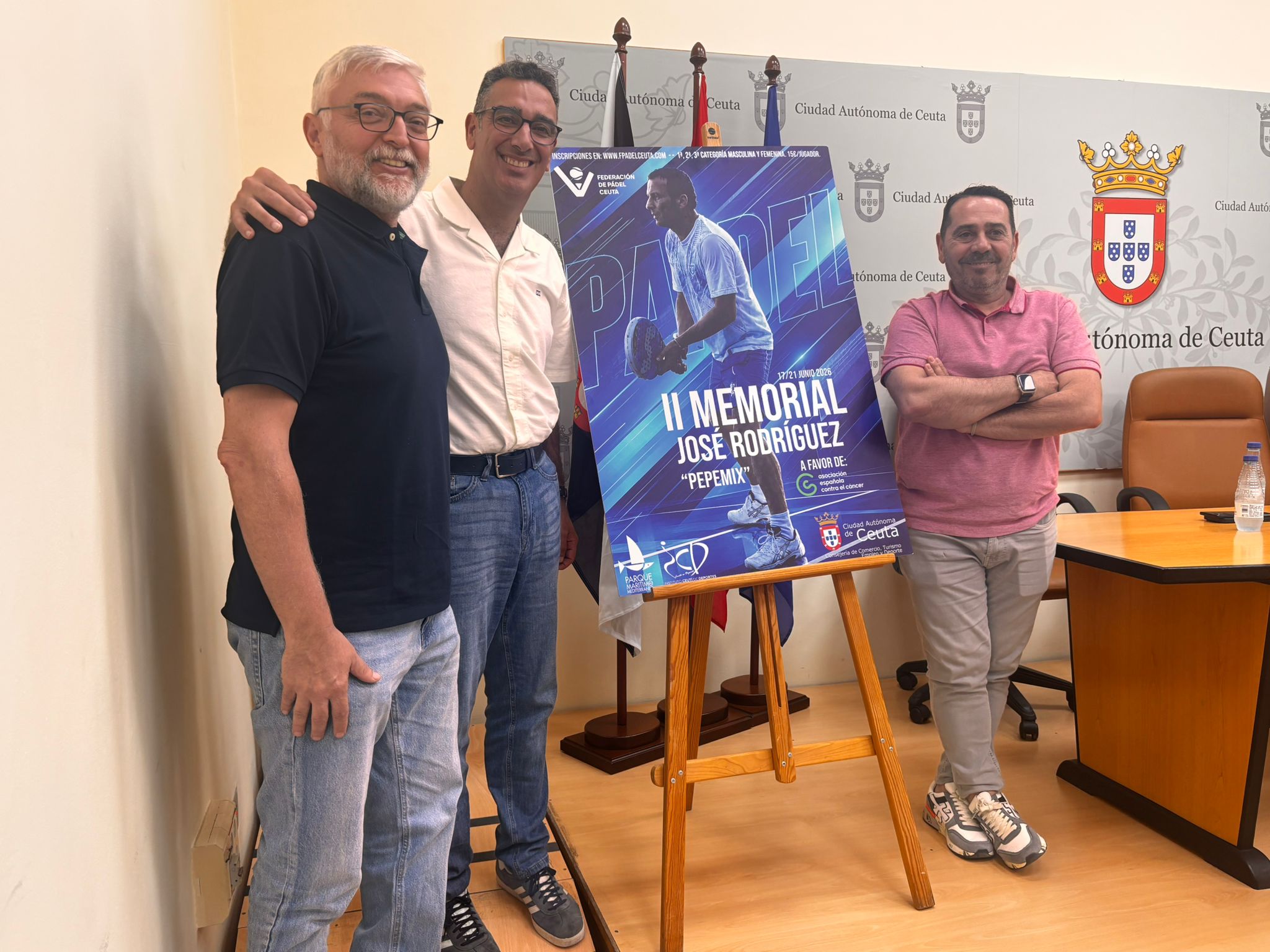 El II Memorial José Rodríguez “Pepemix” aspira a consolidarse como una cita fija del pádel ceutí y recaudar fondos contra el cáncer