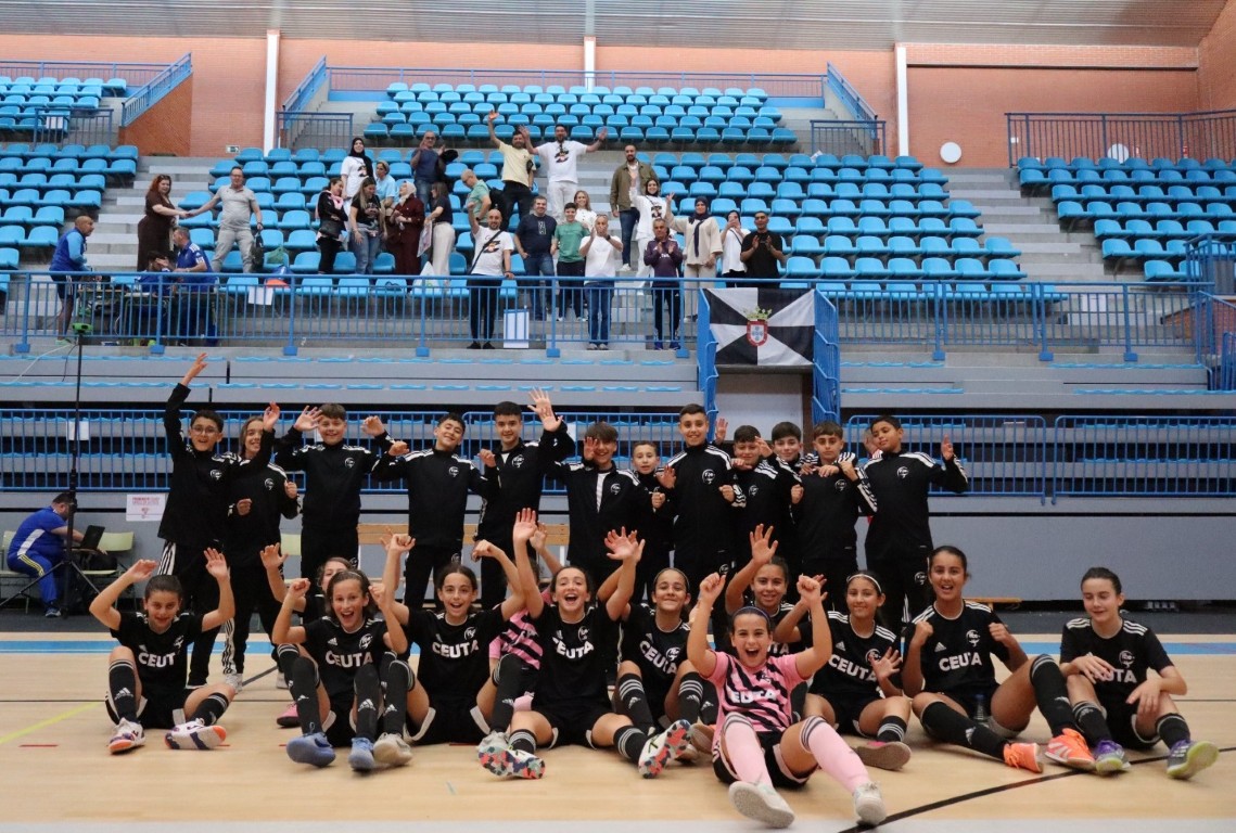 Ceuta firma una gran jornada en el Campeonato de España sub-12 de fútbol sala con doble victoria ante Melilla