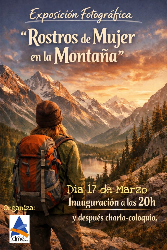 La Federación de Montaña y Escalada de Ceuta inaugura la exposición ‘Rostros de Mujer en la Montaña’ con motivo del Día de la Mujer