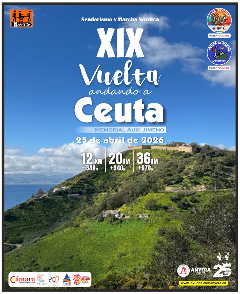 Abiertas las inscripciones para la XIX Vuelta Andando a Ceuta 