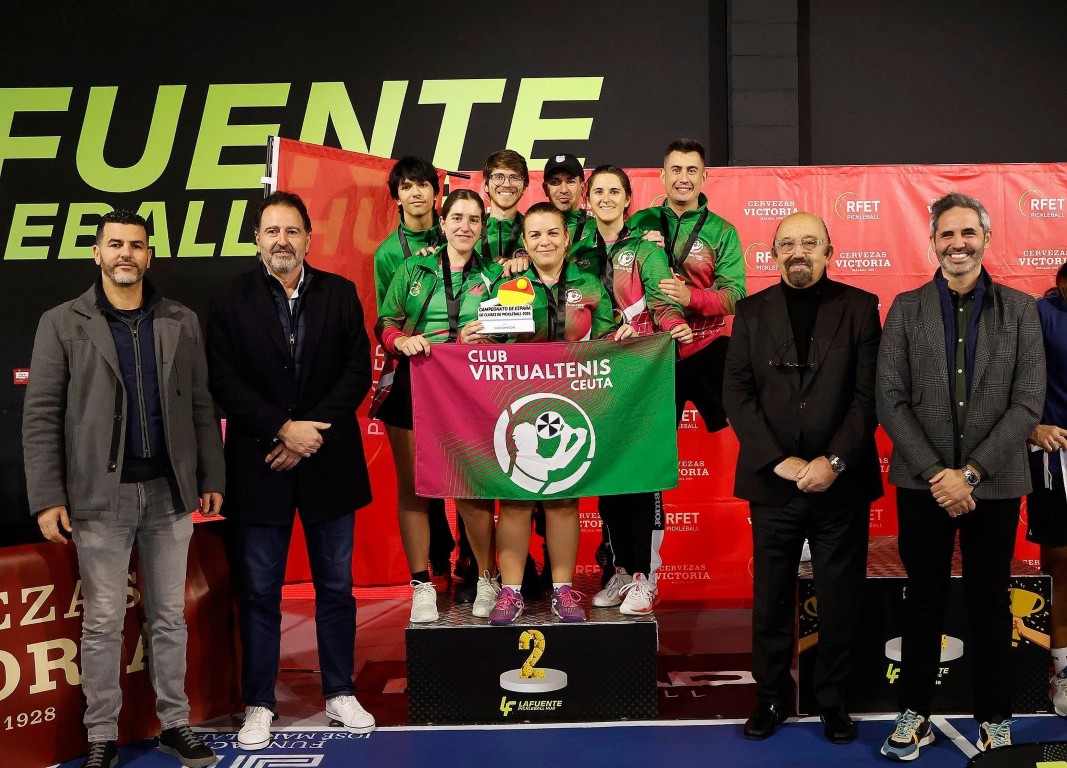 El VirtualTenis Ceuta, subcampeón de España absoluto y cuarto en veteranos en el Campeonato de España de clubes de pickleball