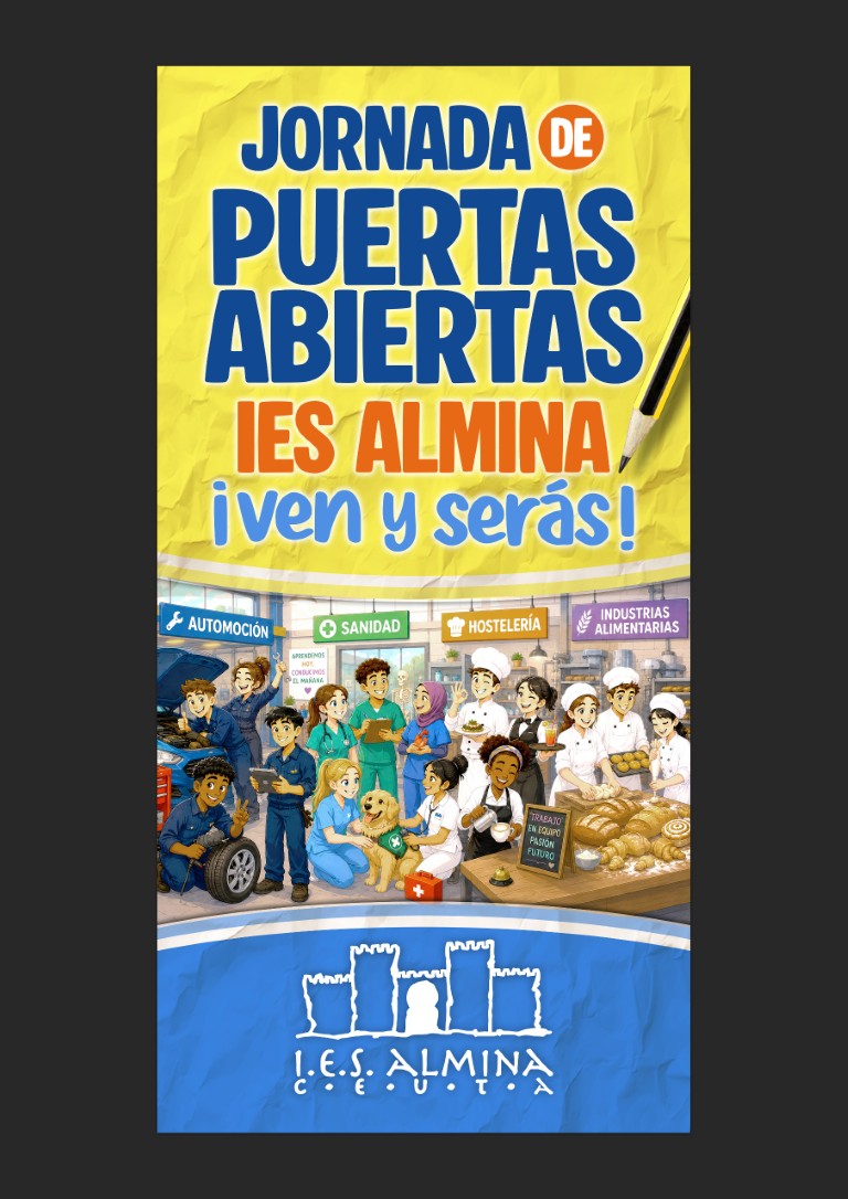 El IES Almina mostrará su oferta de Formación Profesional en sus jornadas de puertas abiertas