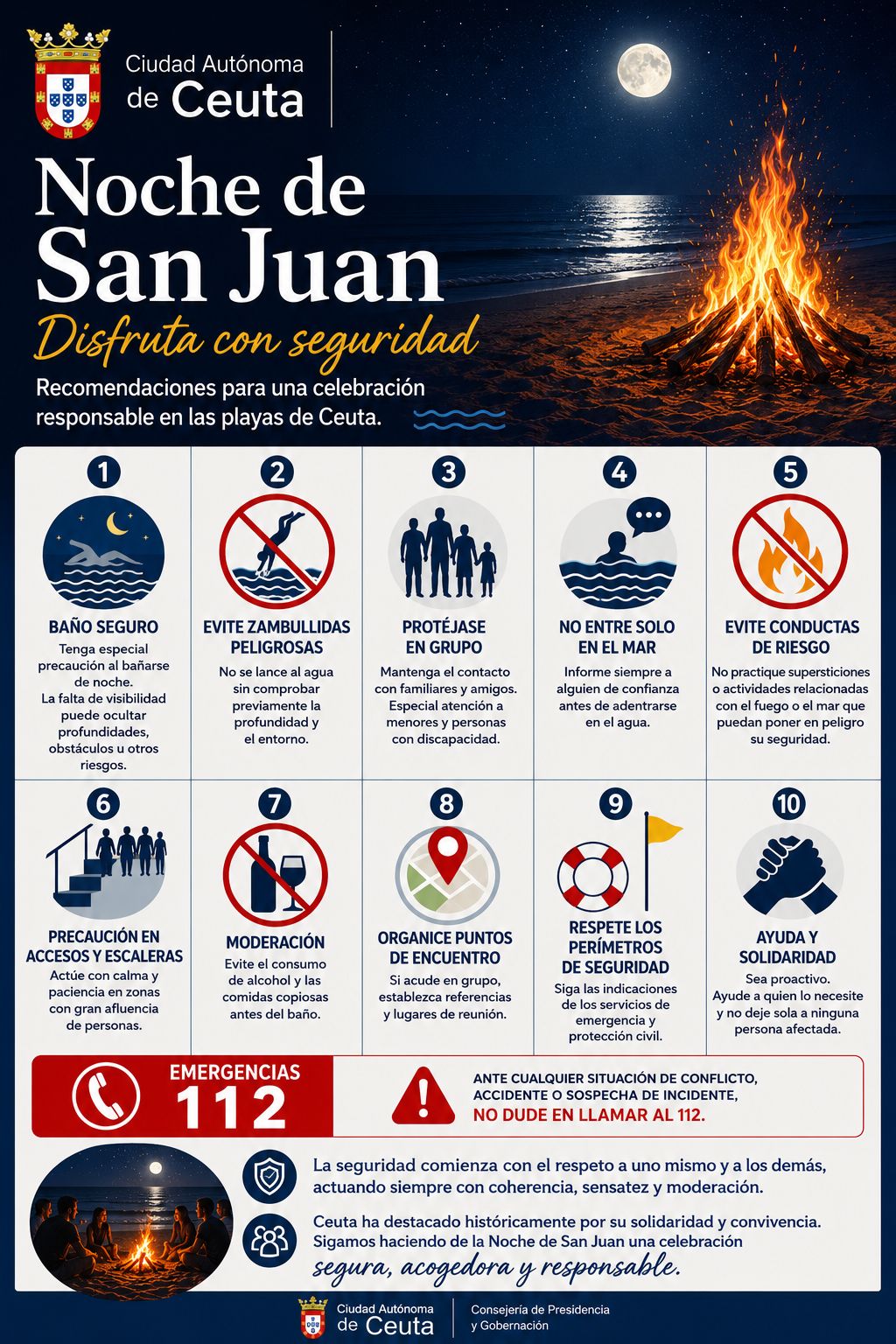 Música, drones y la tradicional quema de la hoguera para la "Noche de San Juan"