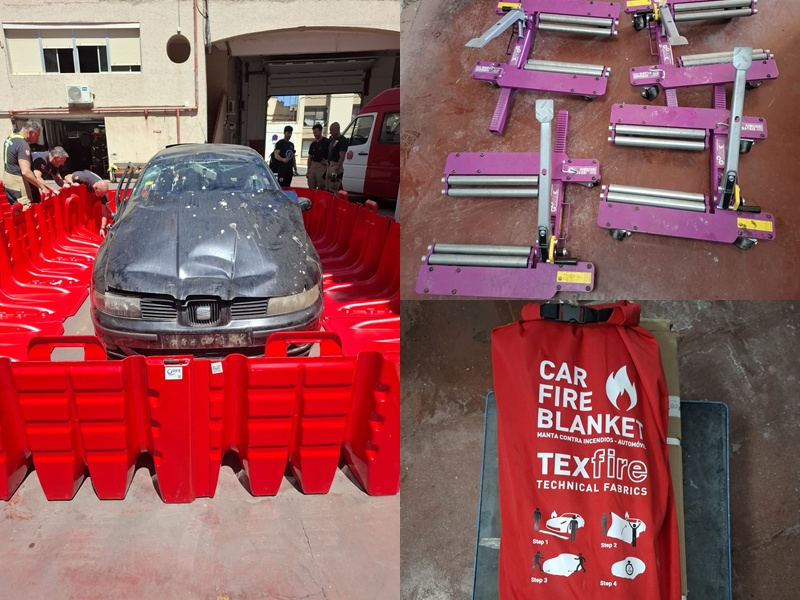La Ciudad recibe nuevos medios materiales esenciales para los bomberos