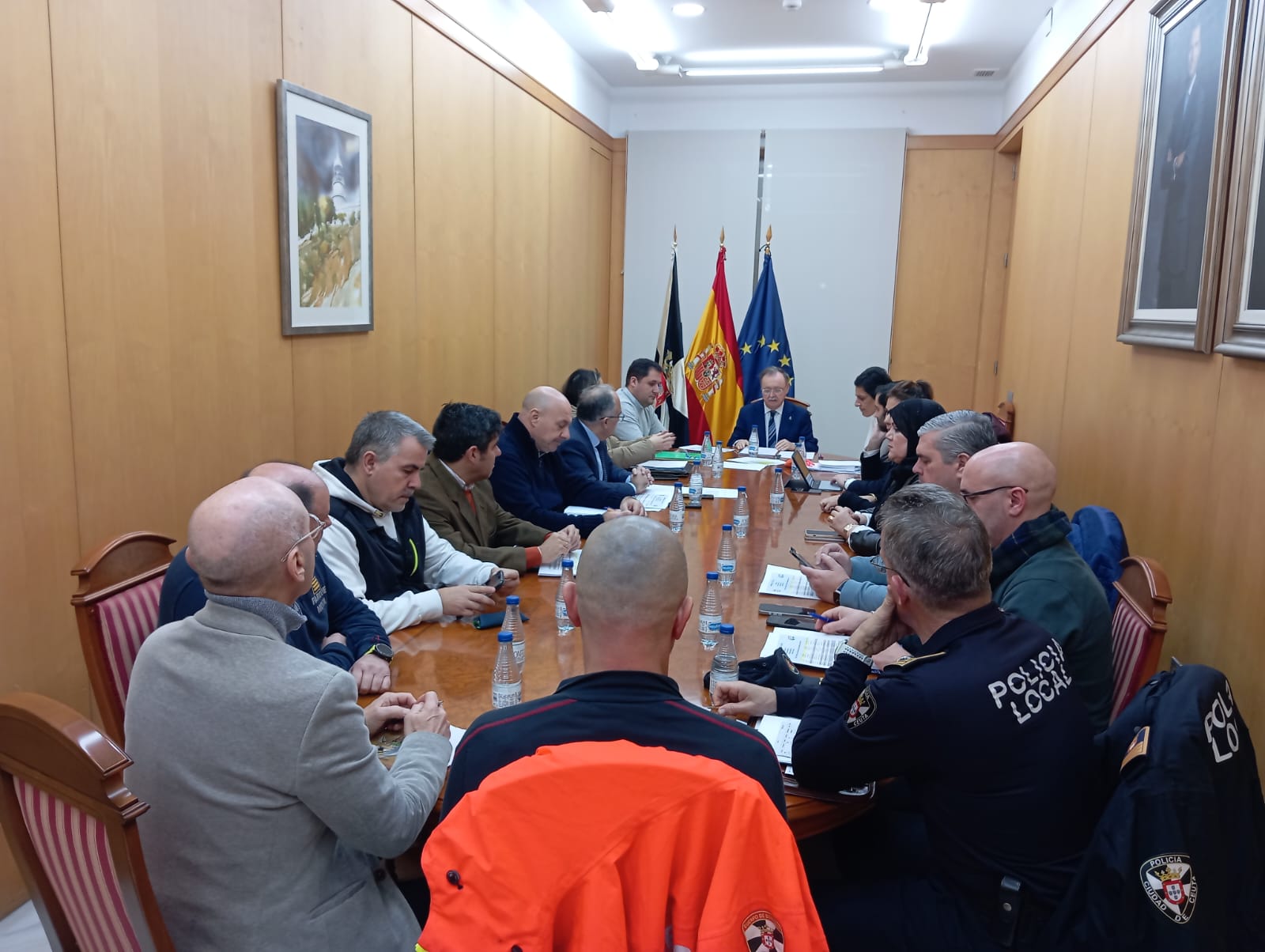 El Gobierno valora la eficacia de los servicios e infraestructuras durante el aviso naranja por la borrasca