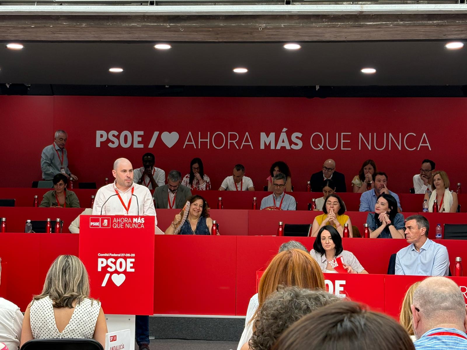 El PSOE de Ceuta defiende en el Comité Federal la continuidad de las políticas socialistas
