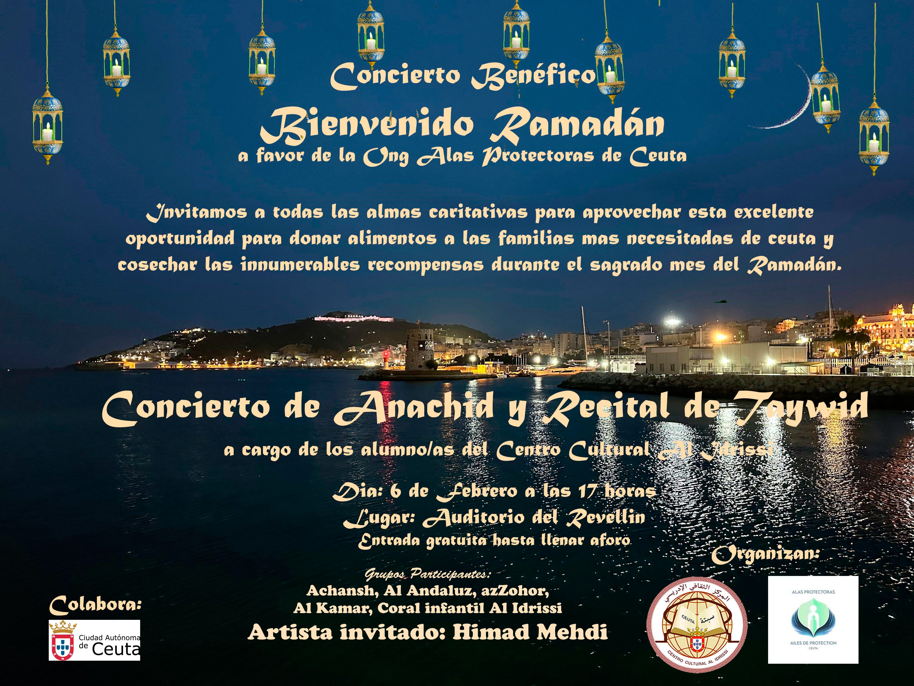 Al Idrissi celebrará su concierto de Ramadán el 6 de febrero