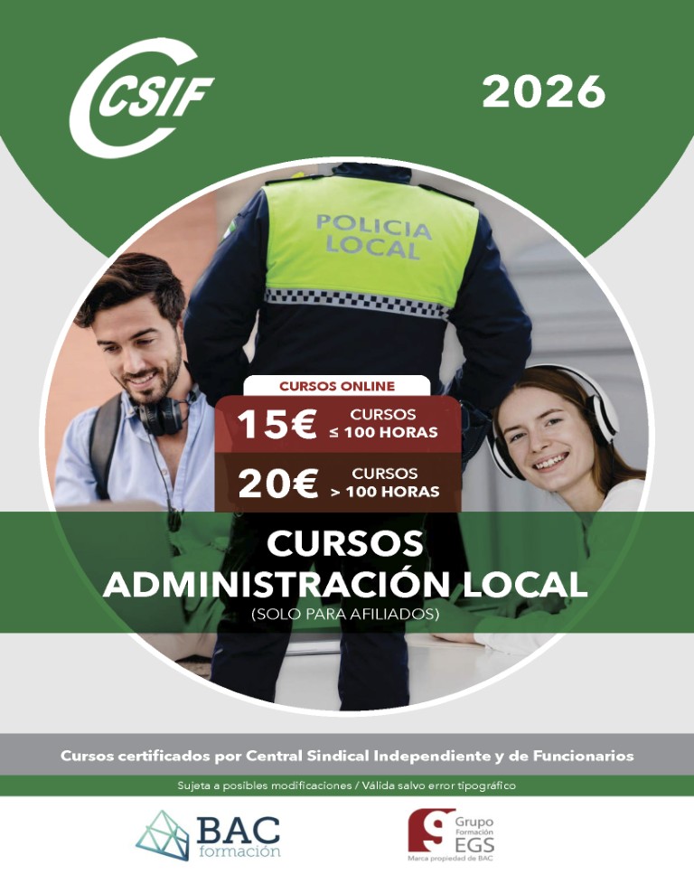 CSIF refuerza su campaña de verano con formación bonificada para afiliados y una oferta específica para Administración Local