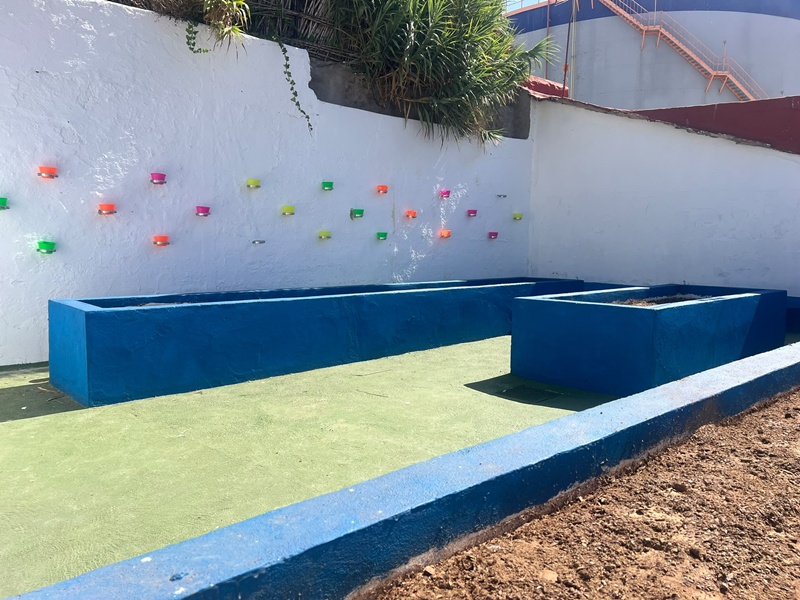 San Amaro estrena el nuevo cerramiento de su huerto urbano para proteger y potenciar este espacio verde