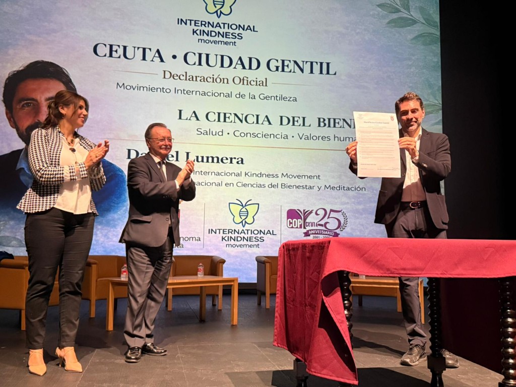 Ceuta se declara "ciudad gentil" en una iniciativa pionera en España impulsada por el Movimiento Internacional de la Gentileza