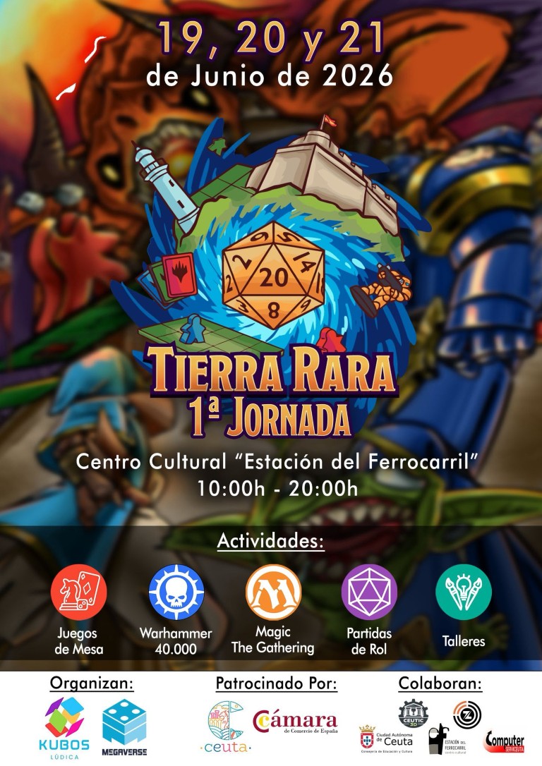 La Asociación Kubos Lúdica y Megaverse invitan a toda la ciudadanía a la primera jornada “Tierra Rara”