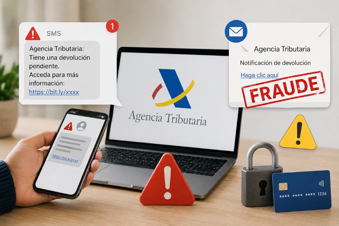 Alertan de una oleada de fraudes relacionados con la Agencia Tributaria