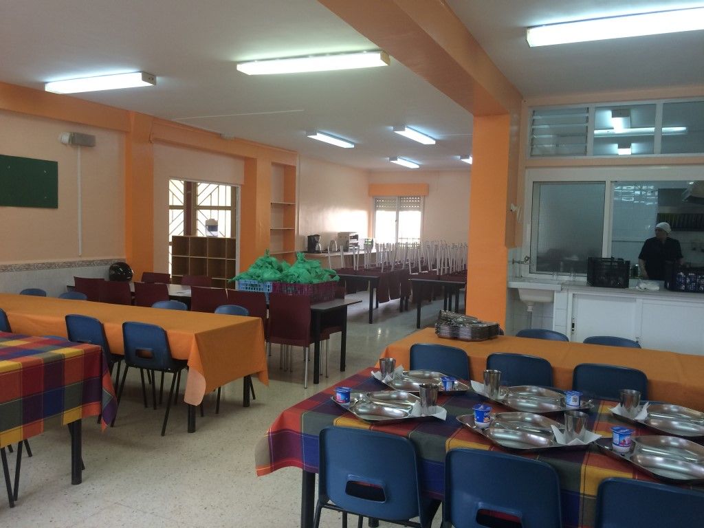 Comedor del colegio Reina Sofía. Cedida