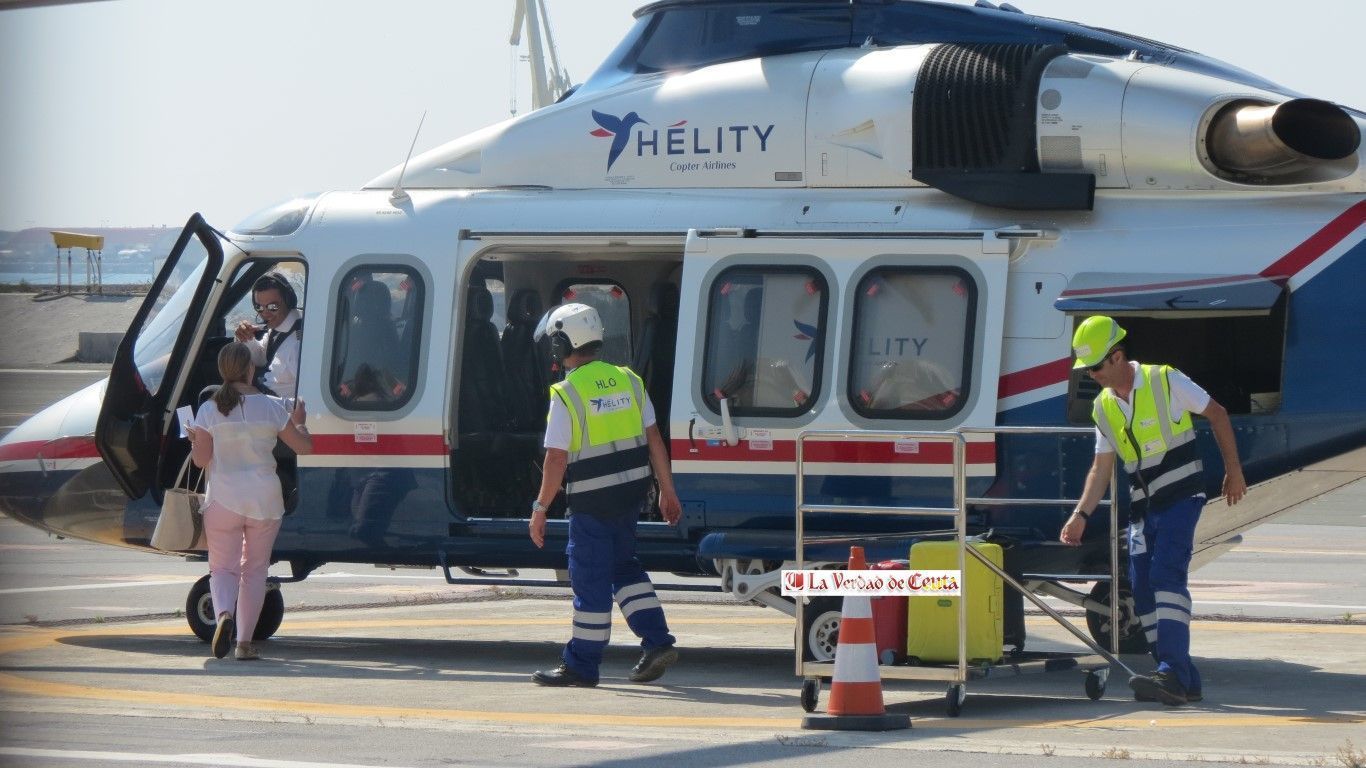 El helipuerto de Ceuta cierra el 2025 con más de 87.300 pasajeros