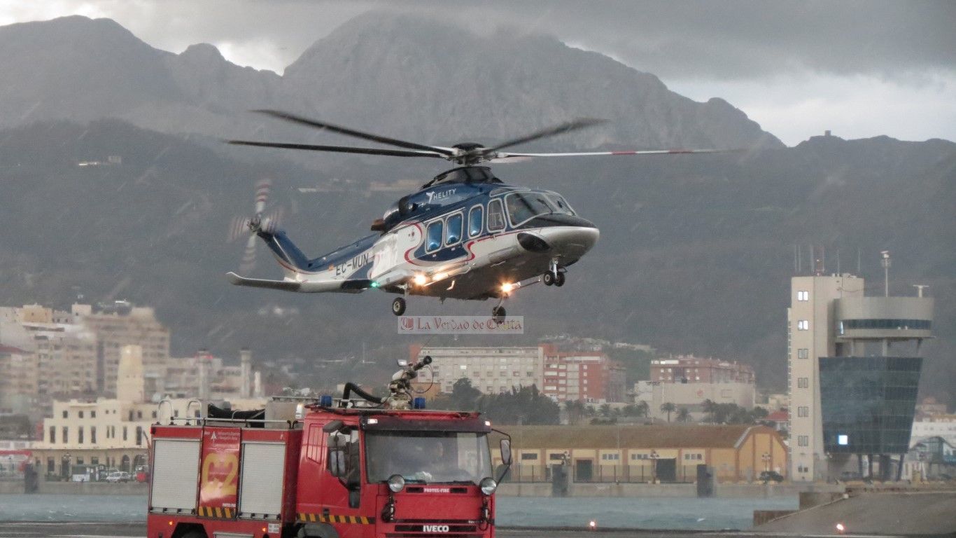 El helipuerto de Ceuta cerró el pasado año con más de 71.600 pasajeros