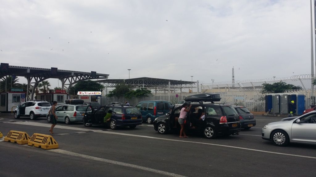 El número de vehículos que pasan por Ceuta se incrementa un 586% respecto al pasado año